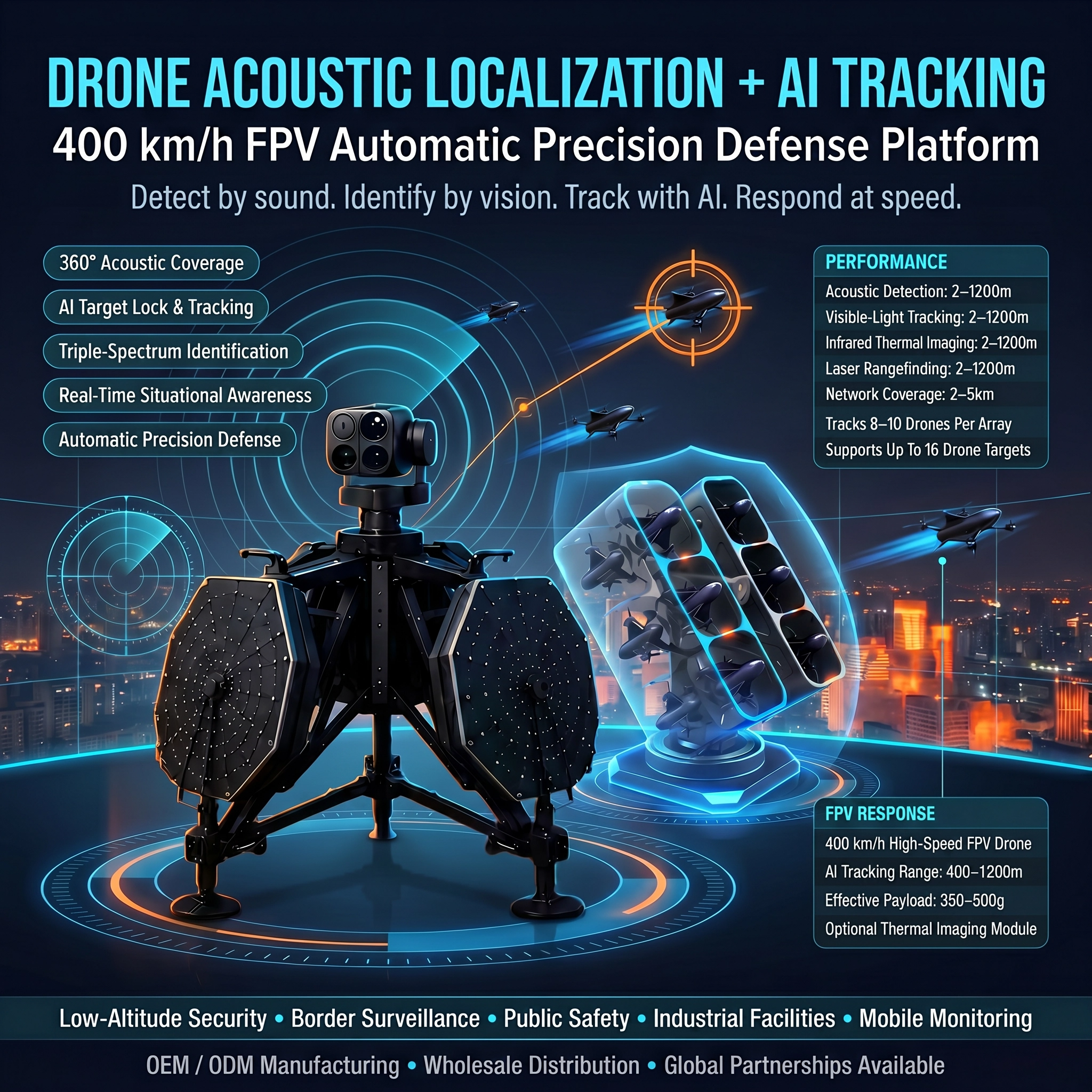 Acoustic + AI FPV Platform